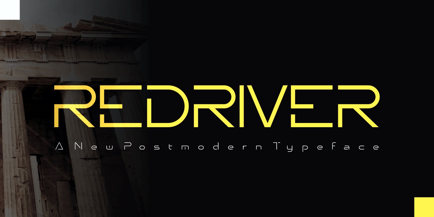 Redriver Thin Font preview